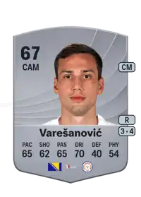 Dal Varešanović Common 67 Overall Rating