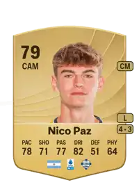 Nico Paz Common 79 Overall Rating