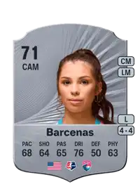 Melanie Barcenas Rare 71 Overall Rating