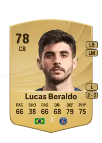Lucas Beraldo Common 78 Overall Rating