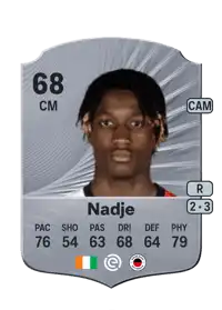 Chris-Kévin Nadje Rare 68 Overall Rating