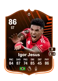 Igor Jesus UEL Road to the Knockouts 86 Overall Rating