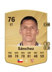 Alexis Sánchez Common 76 Overall Rating
