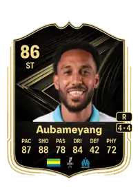 Pierre-Emerick Aubameyang Team of the Week 86 Overall Rating