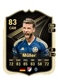 Thomas Müller Team of the Week 83 Overall Rating