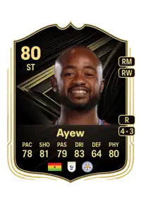 Jordan Ayew Team of the Week 80 Overall Rating
