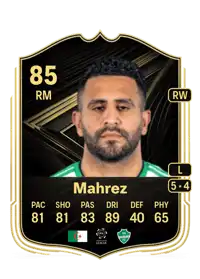 Riyad Mahrez Team of the Week 85 Overall Rating