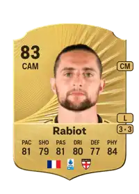 Adrien Rabiot Rare 83 Overall Rating