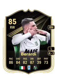 Domenico Berardi Team of the Week 85 Overall Rating