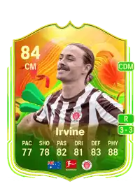 Jackson Irvine World Tour 84 Overall Rating