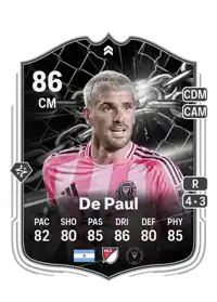 Rodrigo De Paul Showdown 86 Overall Rating