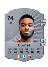 Maxwel Cornet Rare 74 Overall Rating