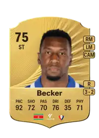 Sheraldo Becker Rare 75 Overall Rating