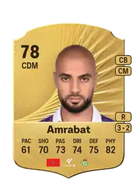 Sofyan Amrabat Rare 78 Overall Rating