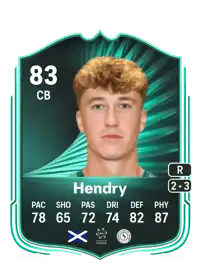 Jack Hendry SQUAD FOUNDATIONS 83 Overall Rating
