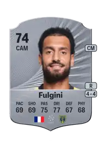 Angelo Fulgini Rare 74 Overall Rating