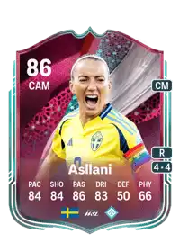Kosovare Asllani Festival of Football: Captains 86 Overall Rating