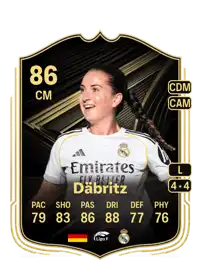 Sara Däbritz Team of the Week 86 Overall Rating