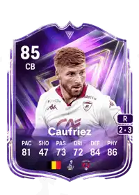 Maximiliano Caufriez FC Pro Live 85 Overall Rating