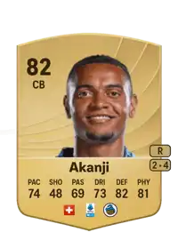 Manuel Akanji Common 82 Overall Rating