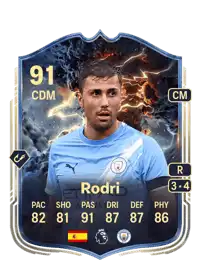 Rodri Thunderstruck 91 Overall Rating