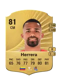 Yangel Herrera Rare 81 Overall Rating