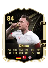 David Raum Team of the Week 84 Overall Rating