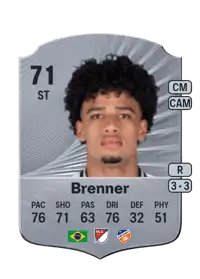 Brenner Rare 71 Overall Rating