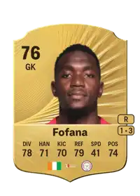 Yahia Fofana Rare 76 Overall Rating