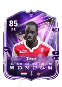Jordan Teze FC Pro Live 85 Overall Rating