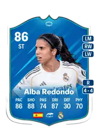 Alba Redondo UWCL Road to the Knockouts 86 Overall Rating
