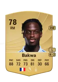 Dilane Bakwa Common 78 Overall Rating