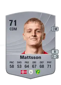 Pelle Mattsson Common 71 Overall Rating