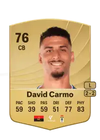 David Carmo Common 76 Overall Rating