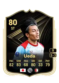 Ayase Ueda Team of the Week 80 Overall Rating