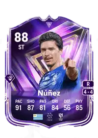Darwin Núñez FC Pro Live 88 Overall Rating