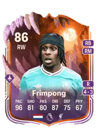 Jeremie Frimpong Ultimate Scream 86 Overall Rating