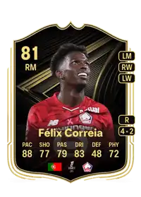 Félix Correia Team of the Week 81 Overall Rating