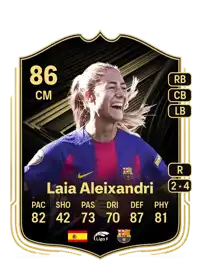 Laia Aleixandri Team of the Week 86 Overall Rating