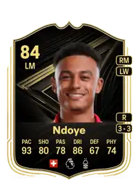 Dan Ndoye Team of the Week 84 Overall Rating