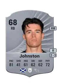 Max Johnston Rare 68 Overall Rating