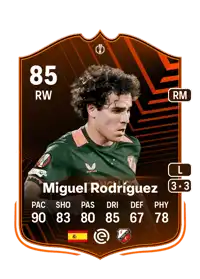 Miguel Rodríguez UEL Road to the Knockouts 85 Overall Rating