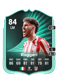 Matteo Ruggeri SQUAD FOUNDATIONS 84 Overall Rating