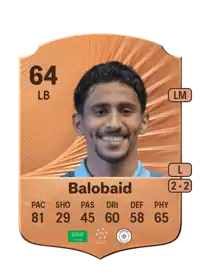 Saad Balobaid Rare 64 Overall Rating