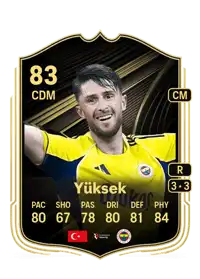 İsmail Yüksek Team of the Week 83 Overall Rating
