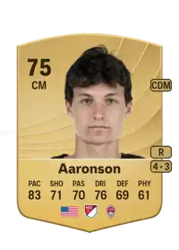 Paxten Aaronson Common 75 Overall Rating