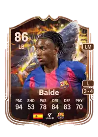 Balde Cornerstones 86 Overall Rating
