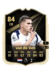 Micky van de Ven Team of the Week 84 Overall Rating