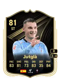 Jutglà Team of the Week 81 Overall Rating