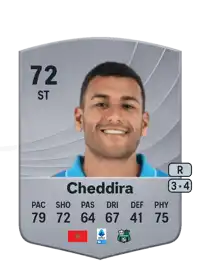 Walid Cheddira Common 72 Overall Rating
